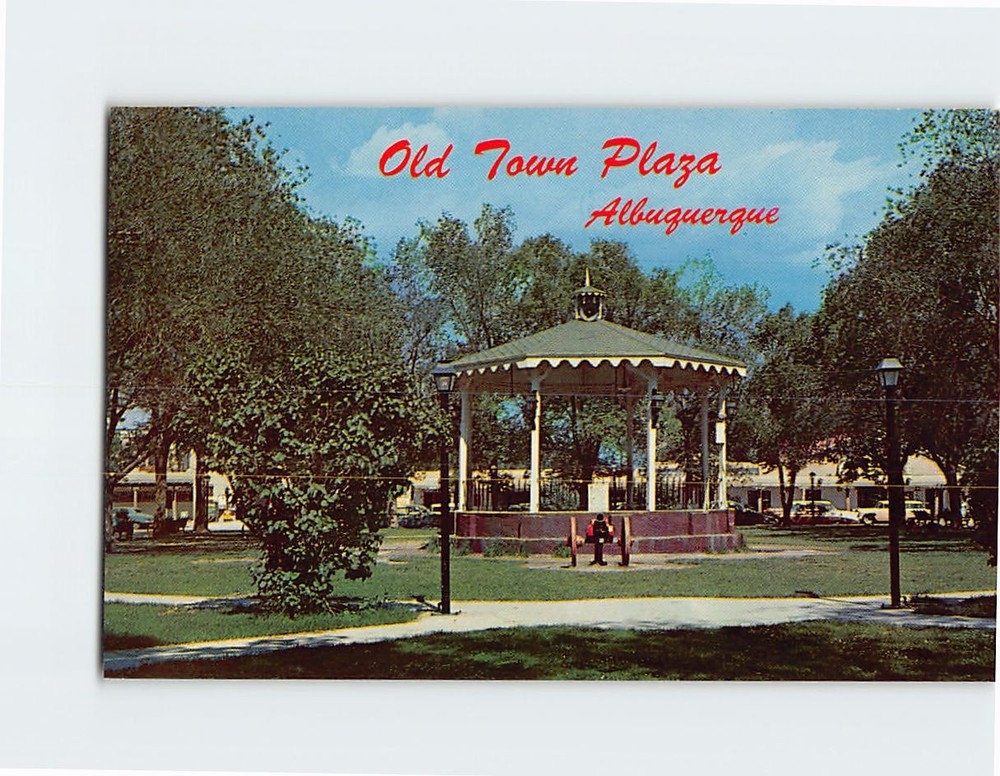 Postcard Old Town Plaza Albuquerque New Mexico USA