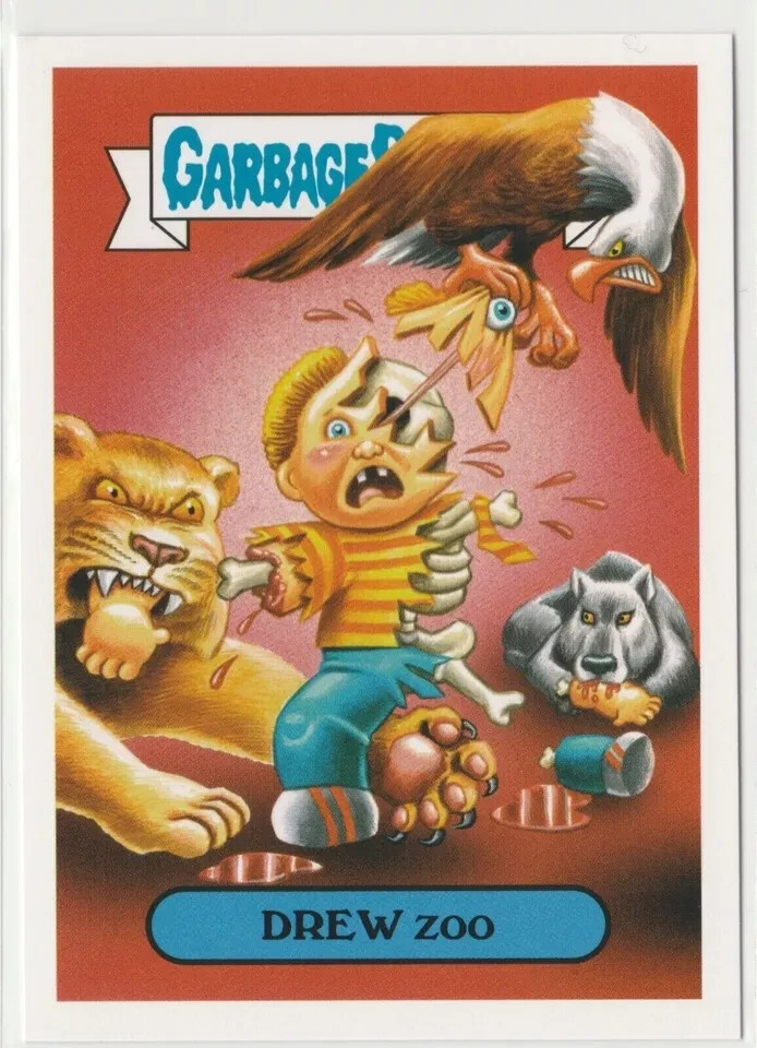 Drew Zoo Garbage Pail Kids GPK 2016 Prime Slime Trashy TV Card #5a