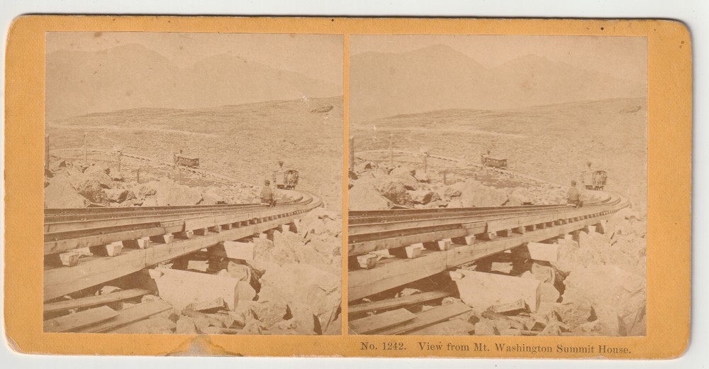 MT WASHINGTON COG RAILWAY - TRAINS - SLIDE BOARD - WHITE MOUNTAINS NEW HAMPSHIRE