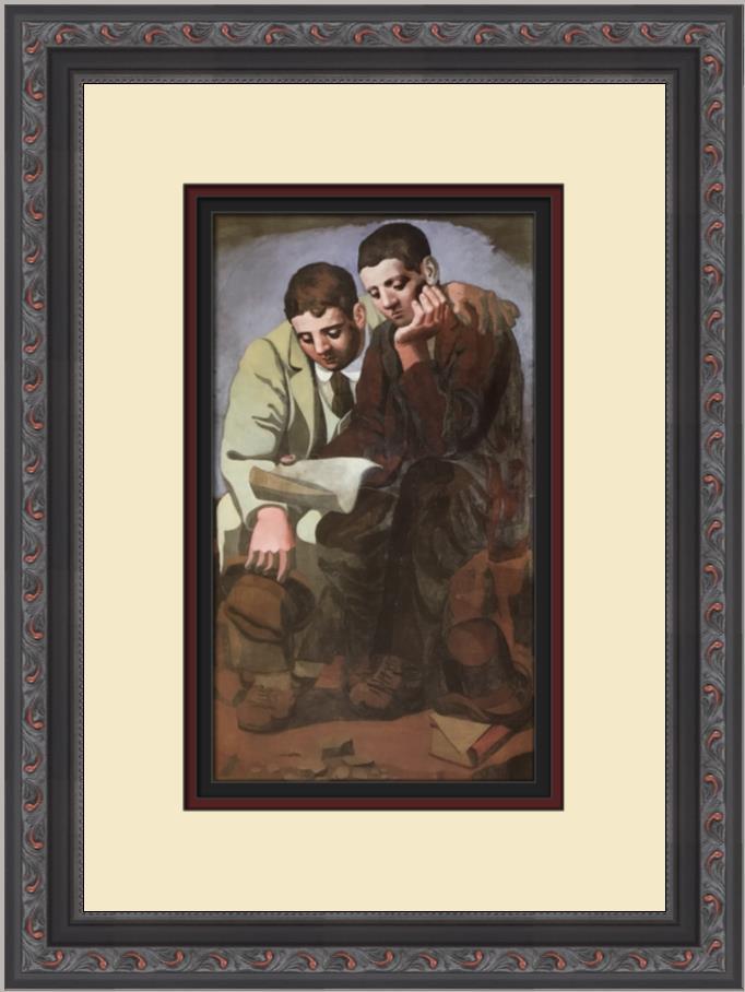 Pablo Picasso The Reading of the Letter Custom Framed Print