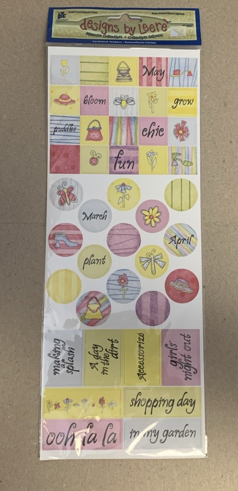Provo Craft Stickers Spring Days Acid Free Scrapbooking-image