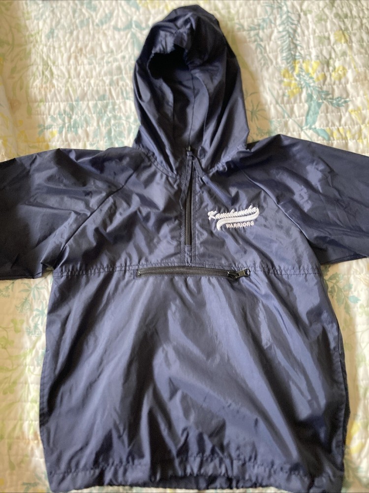 Acadia Kamehameha Warriors Embroidered Pullover Windbreaker Hood Jacket Kid XS-image