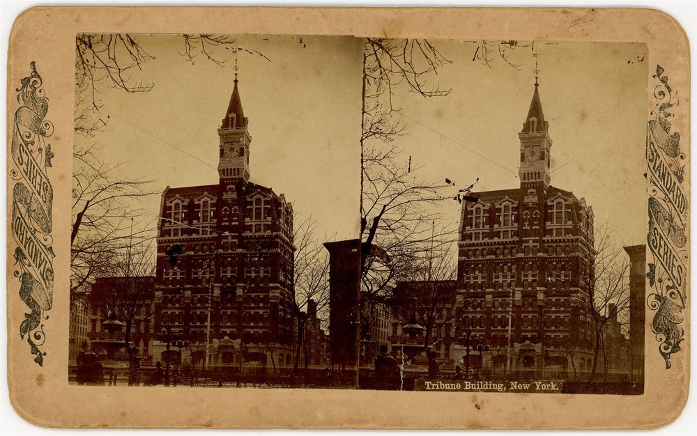 NEW YORK CITY SV - Tribune Building - Standard Series 1880s