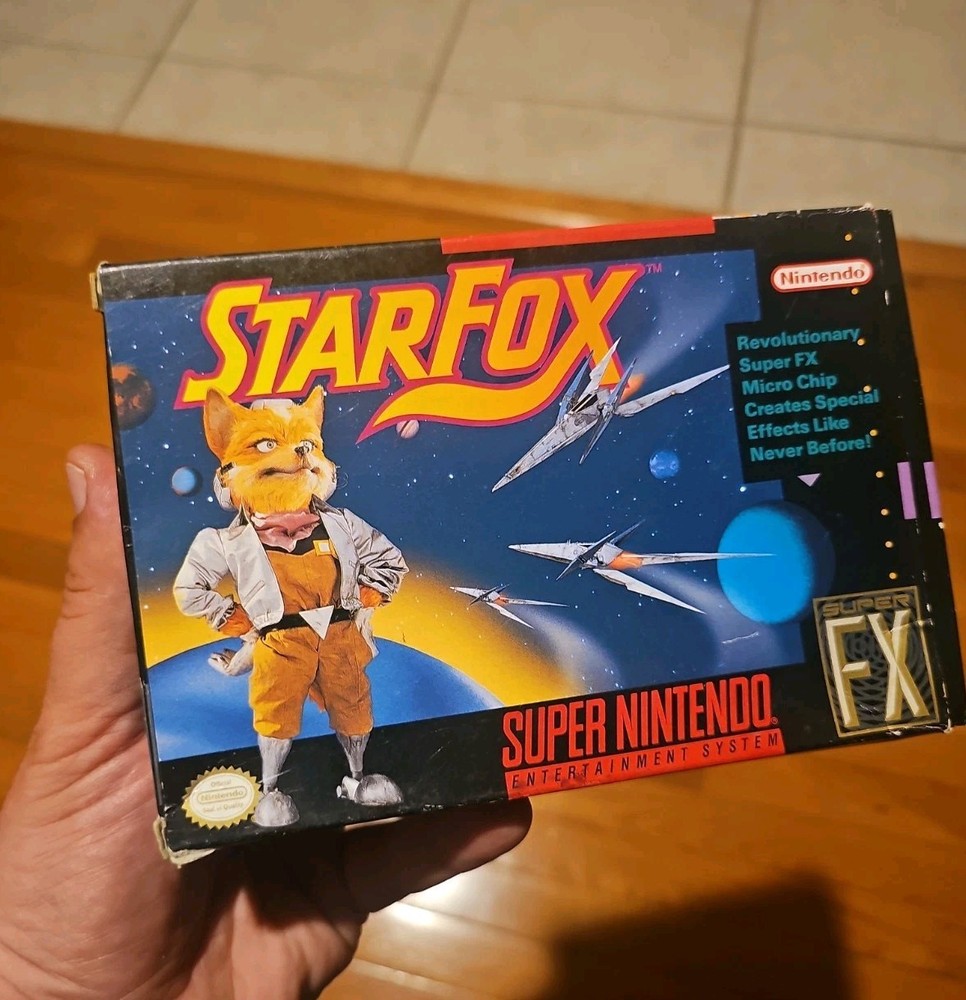 Star Fox Super Nintendo Game Very Good Condition Collectible Super FX Manual Box
