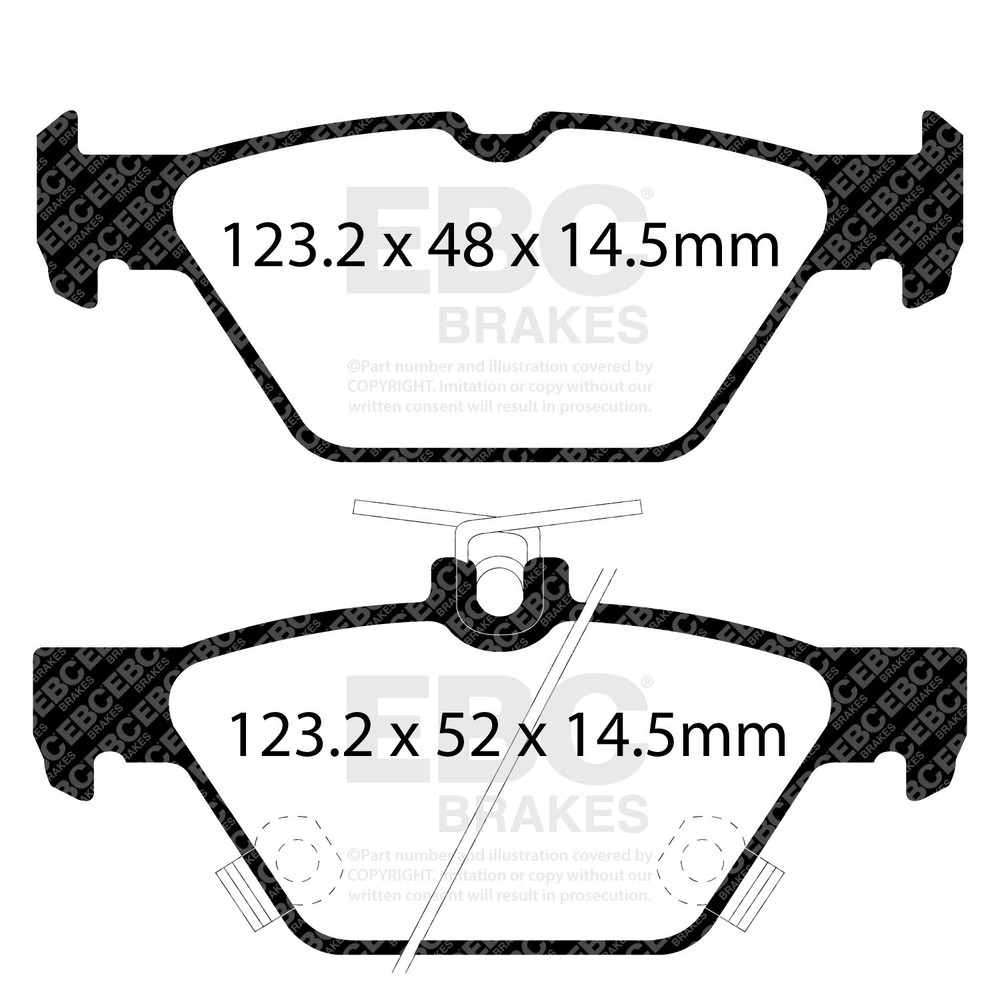 EBC Brakes UD1808 Ultimax  Brake Pads