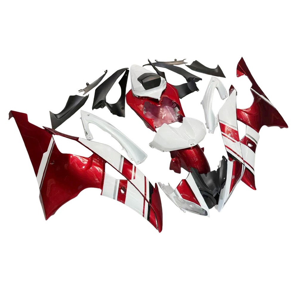 Candy Red White Black ABS Fairings For Yamaha YZF600 R6 2008-2016 Motor Bodywork