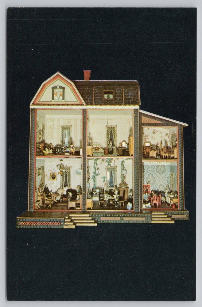 Postcard Enchanted Doll House View 2 Manchester Center Vermont VT
