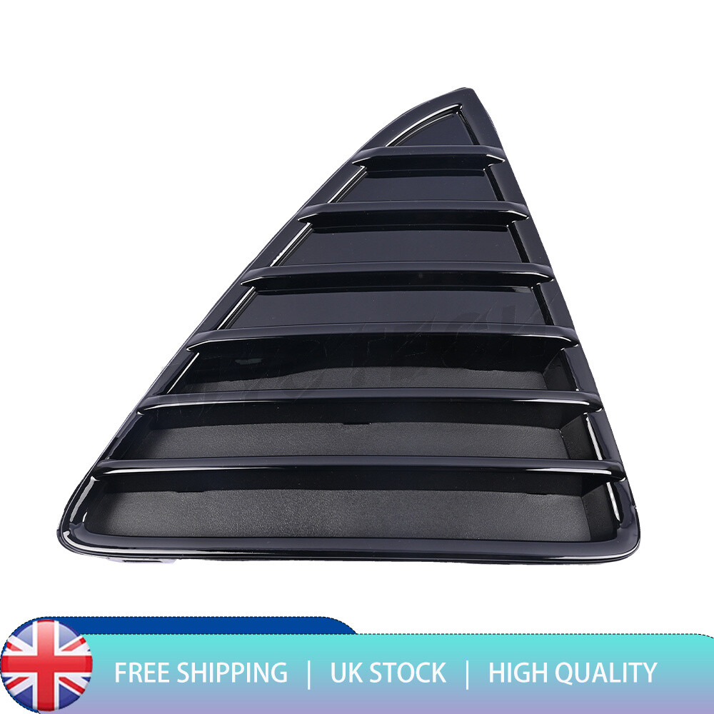GLOSS BLACK RIGHT SIDE LOWER FRONT BUMPER TRIANGLE GRILLE FOR FORD FOCUS 2012-15