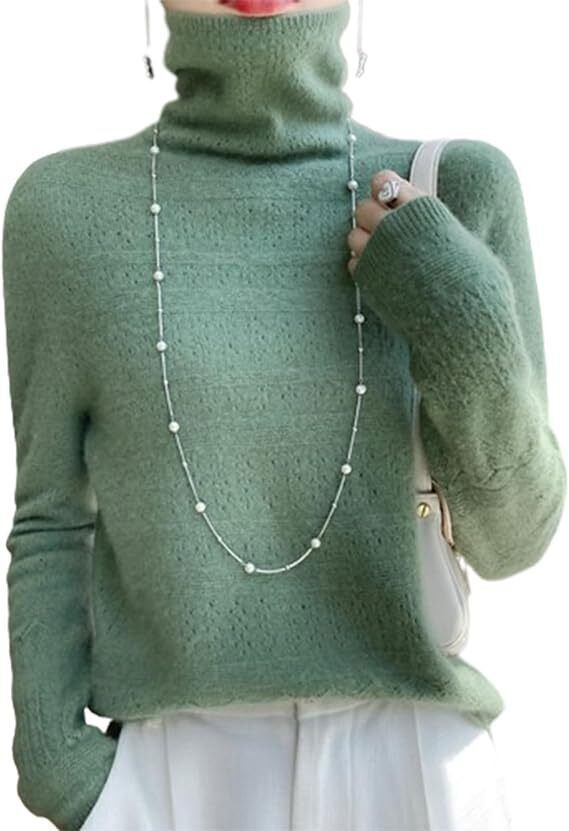 Cashmere Turtleneck Sweater Women ,100% Cashmere Turtleneck Knit Jumpers