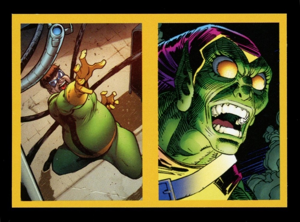 DOCTOR OCTOPUS / GREEN GOBLIN 2021 Marvel Versus Sticker #10a-b *Qty