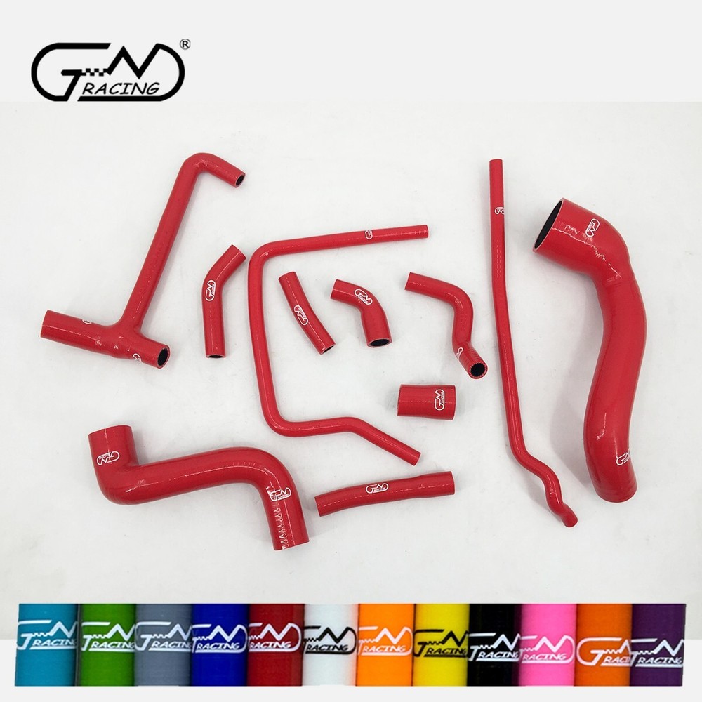 Fit 1986 1987 Porsche 944 2.5L Turbo Hoses Silicone Radiator Water Hose Kit Red