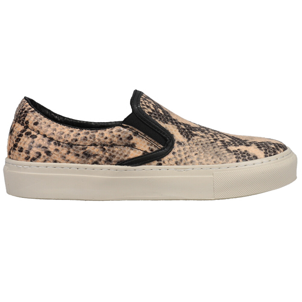 BRONX King Kat Snake Slip On  Womens Beige Sneakers Casual Shoes 65063-968