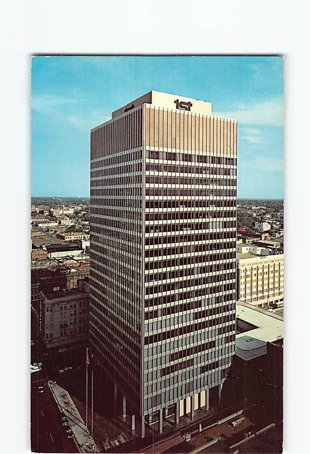 Postcard Aluminum & Glass First National Bank Building Memphis Tennessee USA