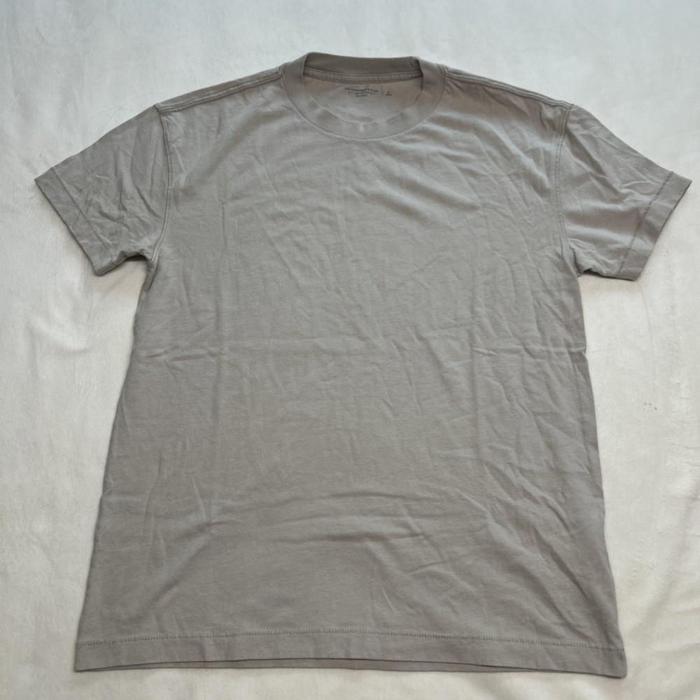 Abercrombie And Fitch Soft Essential Tee Mens Small Gray Short Sleeve T-Shirt