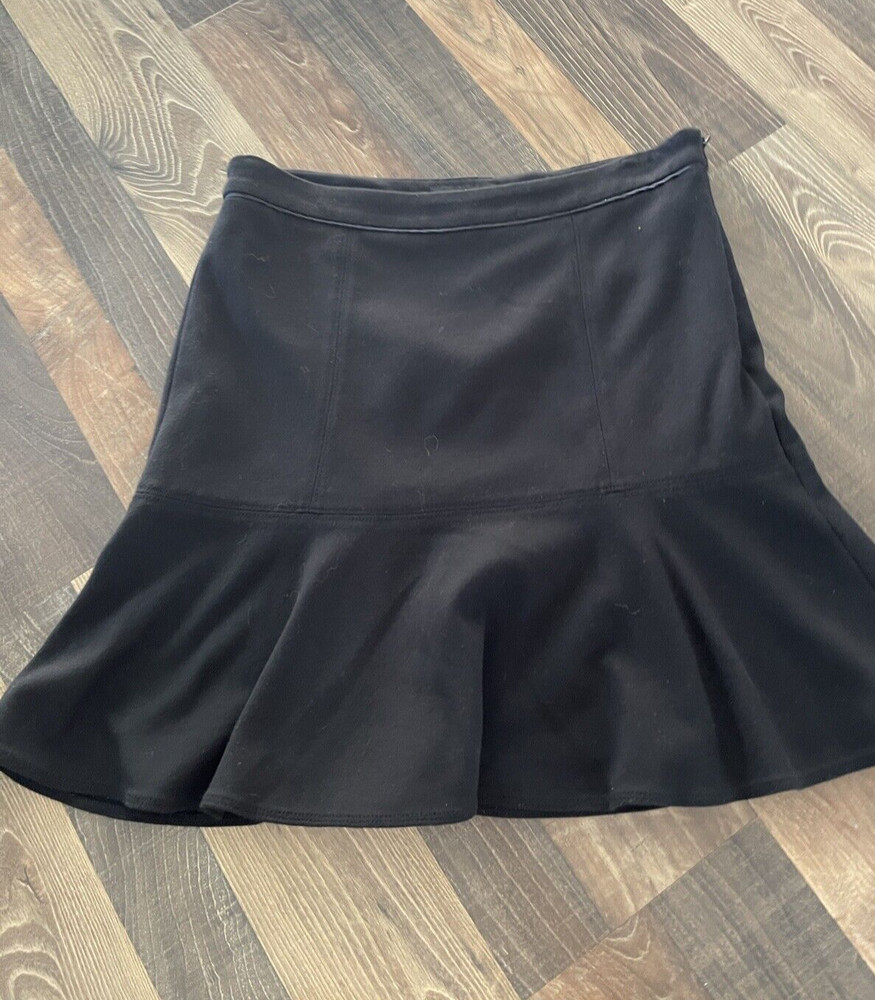 White House Black Market Women's Mini Flare Skirt Size 10 Side Zip