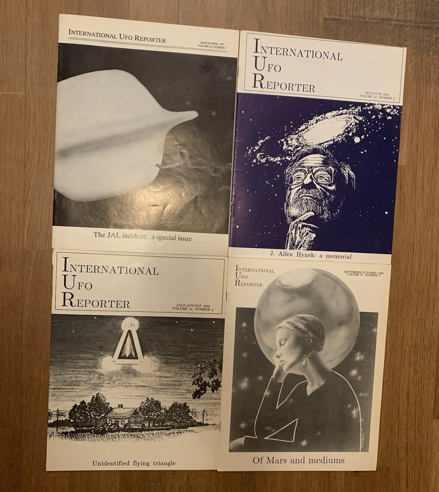 International UFO Reporter 4 Magazines Lot 1986