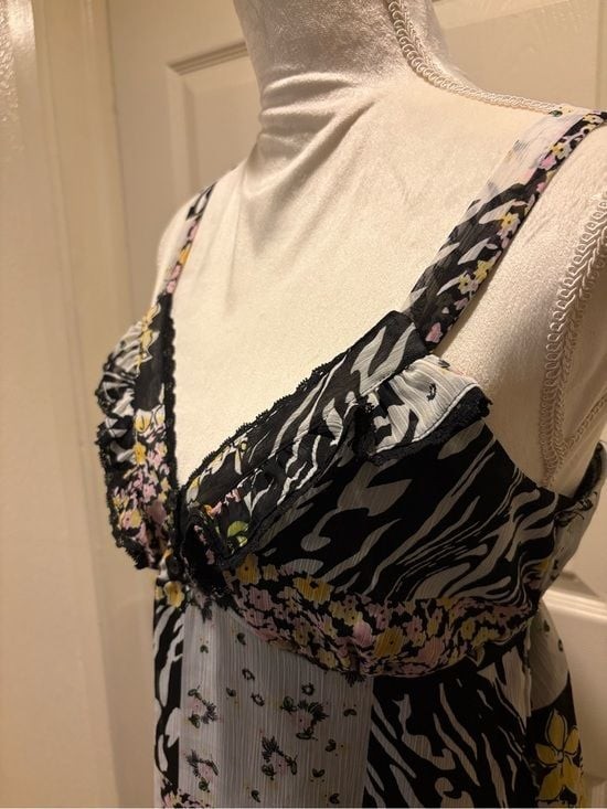 Y2K and girlhoodcore inspired Bwear Black Floral & Zebra baby doll