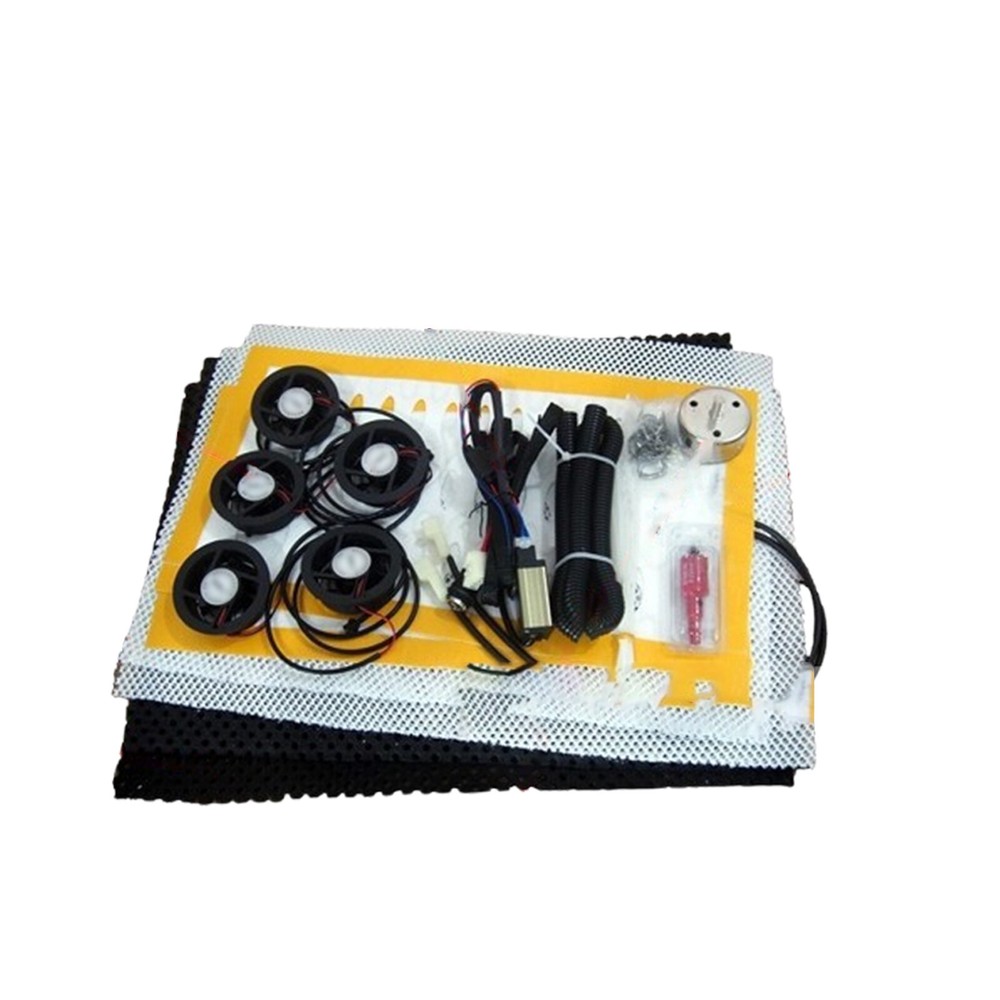 Universal car seat heater+ventilation,1 seat install.mesh and hole saw included