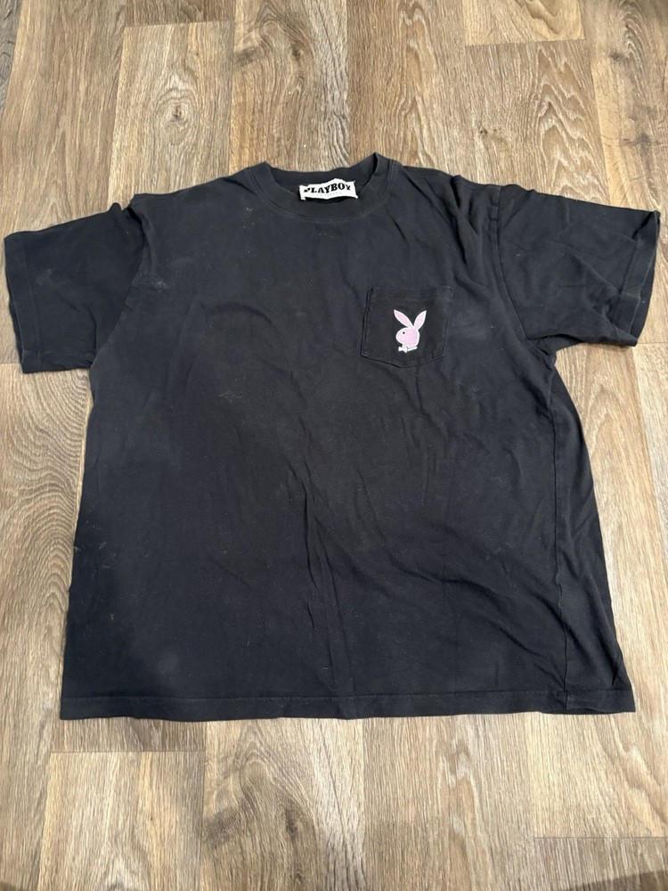Playboy Pacsun Front Pocket T-Shirt Men’s Large L Black