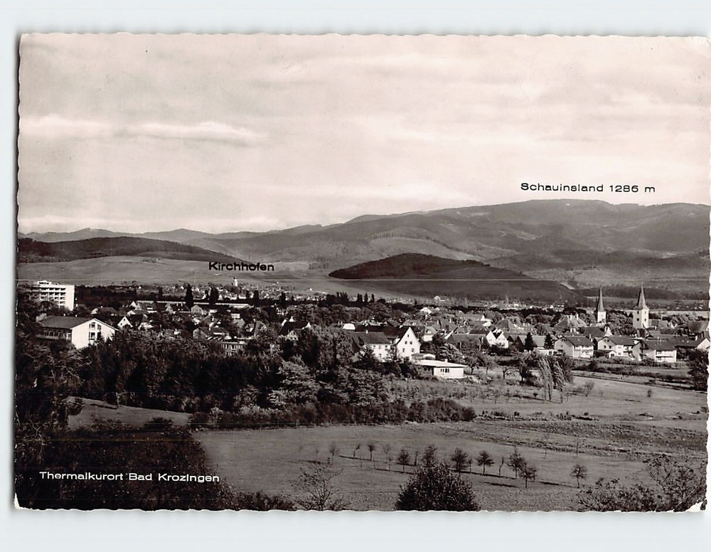 Postcard View Thermalkurort Bad Krozingen Germany