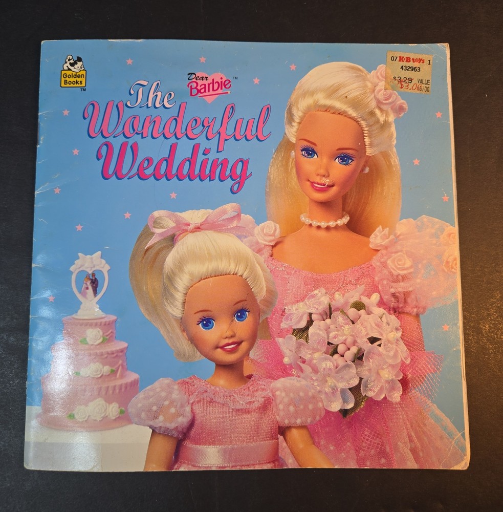 Dear Barbie The Wonderful Wedding Golden Look-Look Book Jean Waricha 1993