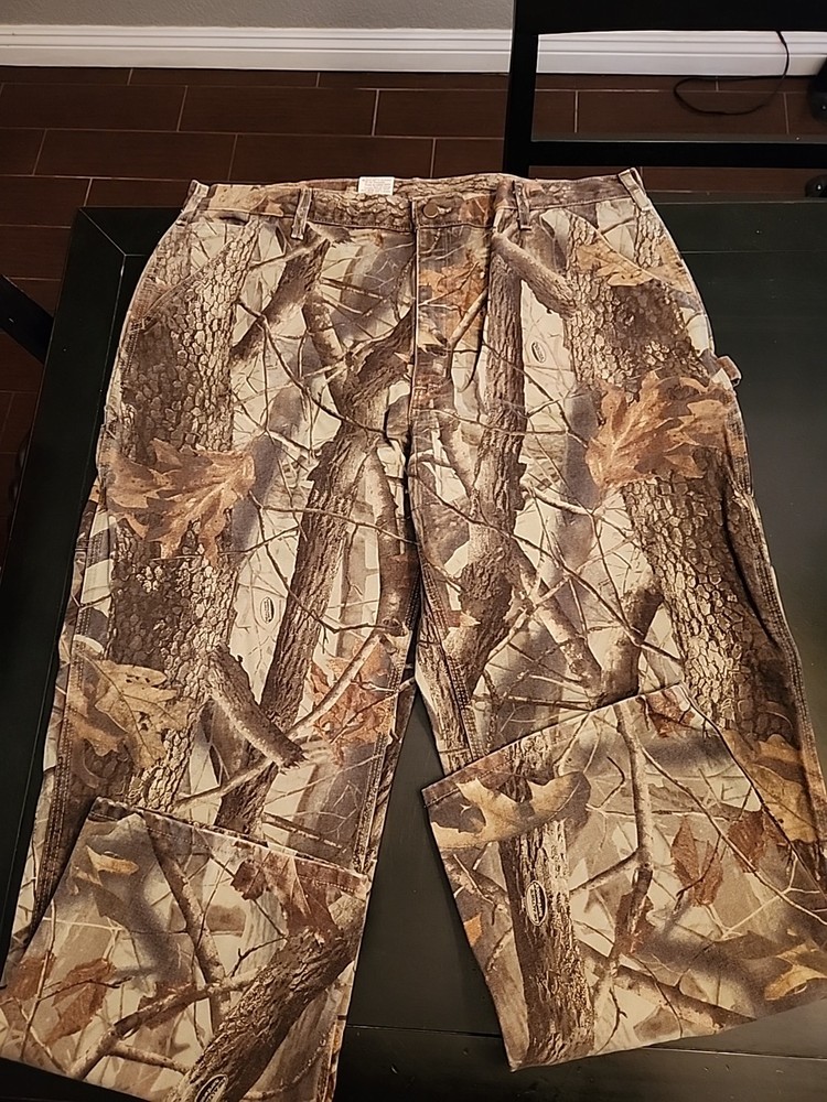 Carhartt Realtree camo dungaree fit workwear carpenter pants size 42X30
