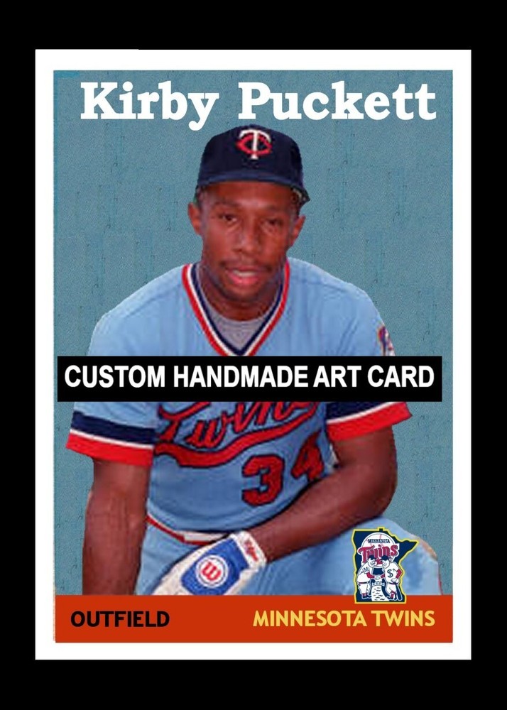 Kirby Puckett Minnesota Twins  Baseball Art Card