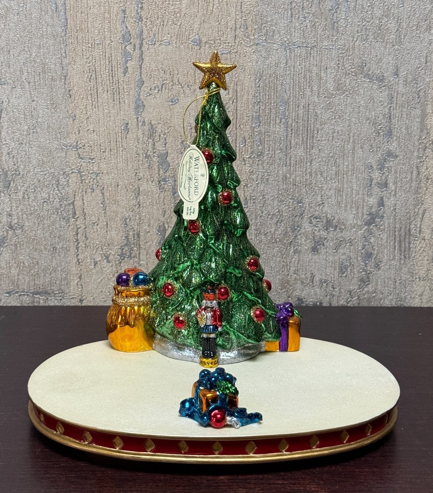 Waterford Holiday Heirlooms Christmas Tree Centerpiece Figurine