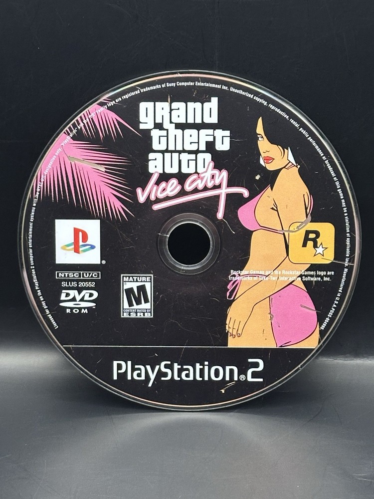 Grand Theft Auto: Vice City (PlayStation 2, PS2) - DISC ONLY- Tested & Working