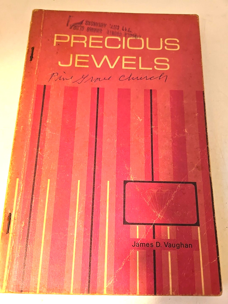 Vintage Hymn Book Precious Jewels James D. Vaughan 1968 Shaped Notes Softcover