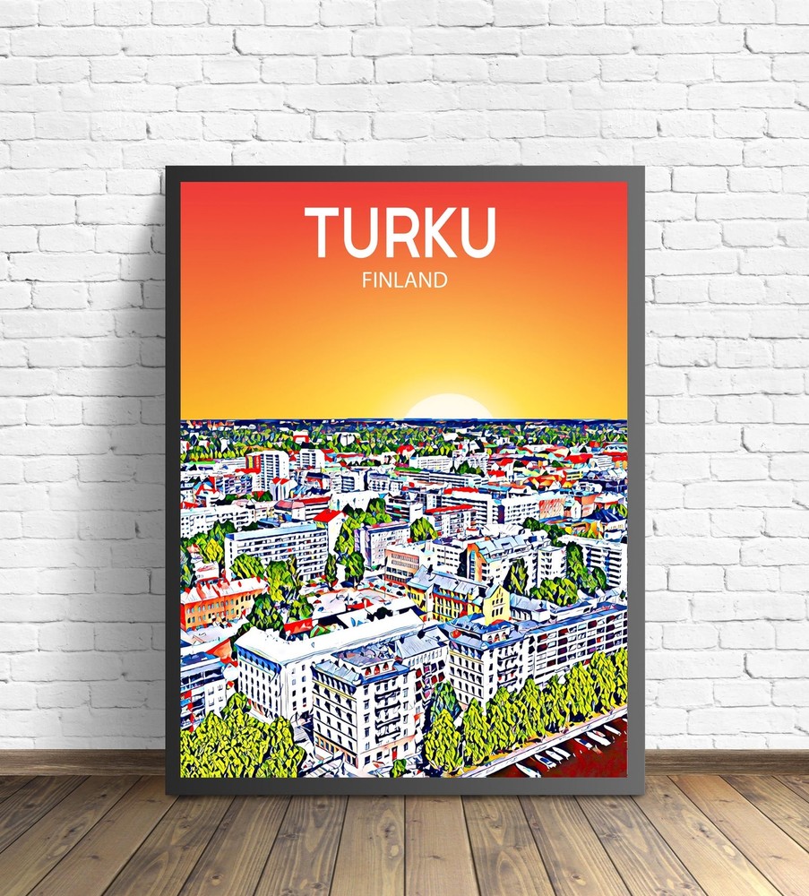Udine Italy Art Poster Sunset Night Poster Art Print Udine City Modern Wall Art