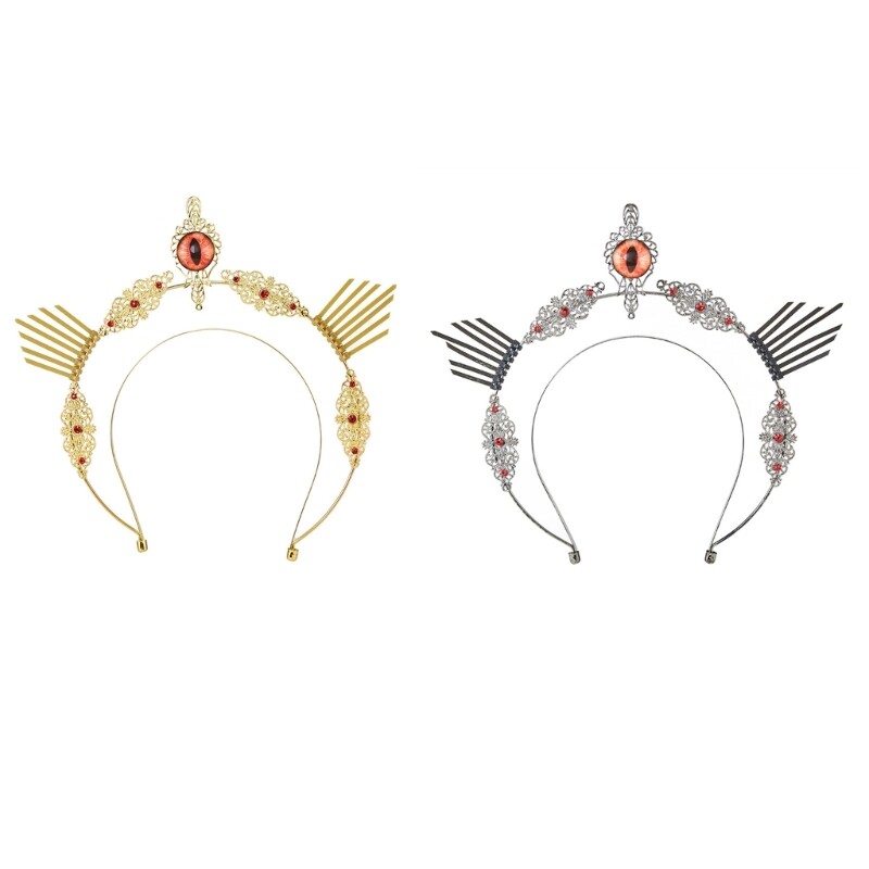 Elegant Mary HaloCrown Headband Bridal Wedding Headpiece