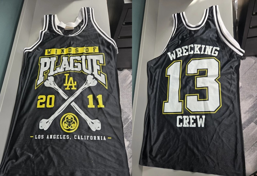 Wrecking Crew Winds of Plague BASKETBALL JERSEY Black Size S-5XL KN1531