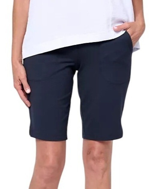 Wicked by Women with Control Regular Bermuda Shorts w/ Side Slits Night Sky XXS