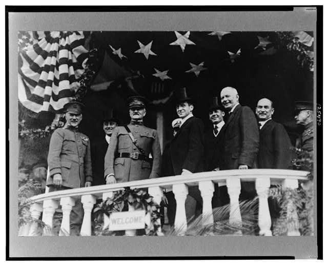 Photo:Washington DC John J. Pershing Guests of Honor Parade Balcony 1919