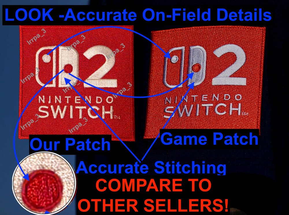 ACCURATE DETAILS Nintendo Switch Patch Seattle Mariners Patch Jersey Ad Patch-image