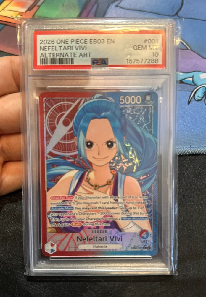 Nefeltari Vivi (ALT ART LEADER) EB03-001 : One Piece Heroines PSA 10