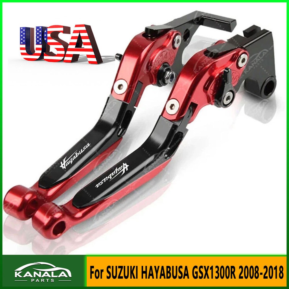 For SUZUKI HAYABUSA GSX1300R 2008-2018 CNC Folding Extending Brake Clutch Levers
