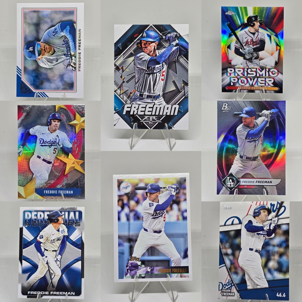 Freddie Freeman 8 Card Lot 2025 Topps Los Angeles Dodgers Inserts