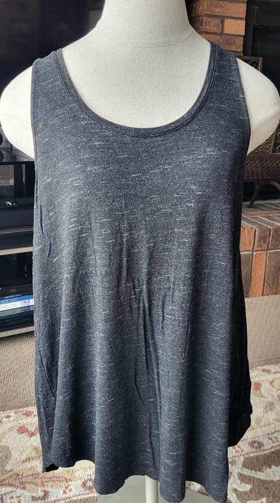 Old Navy Luxe Gray Heather Tank Top Medium