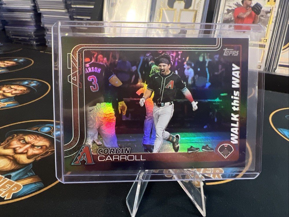 2025 Topps Series One Corbin Carroll Walk This Way #WTW-1 Black /10 Dbacks SSP