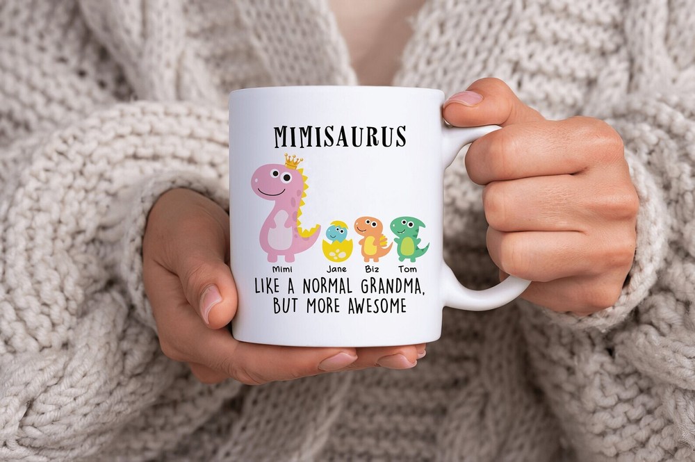 Mimisaurus Mug Like A Normal Grandma But Awesome Mug Grandma Mug Personalized
