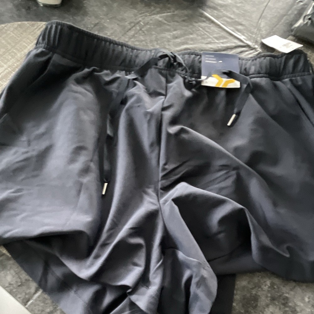 All In Motion Women's Navy Athletic Shorts Drawstring Polyester Spandex Gym