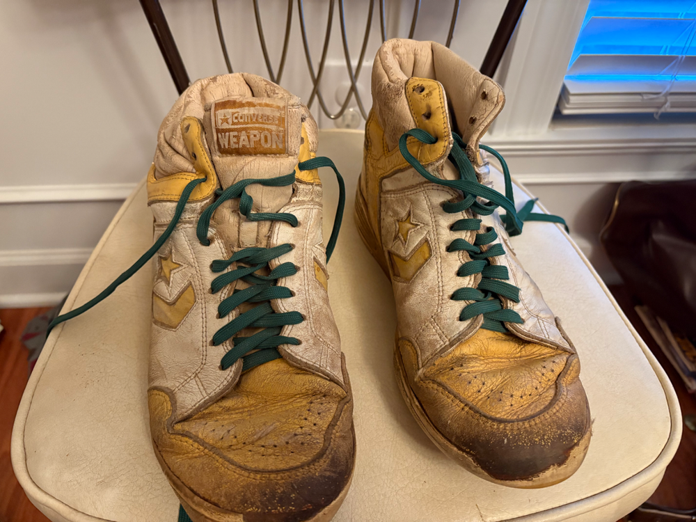Vintage Size 10  Converse Weapons Yellow for the Serious Collector
