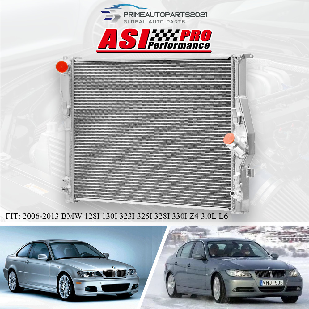 2 Row Aluminum Radiator For 2006-13 BMW 128i 130i 323i 325i 328i 330i Z4 3.0L L6