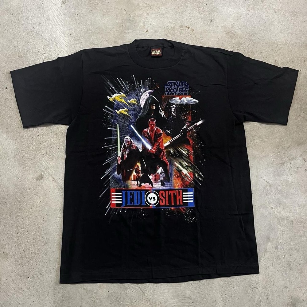 Vintage 1999 Star Wars Jedi Vs Sith Episode 1 Movie Promo Size XL