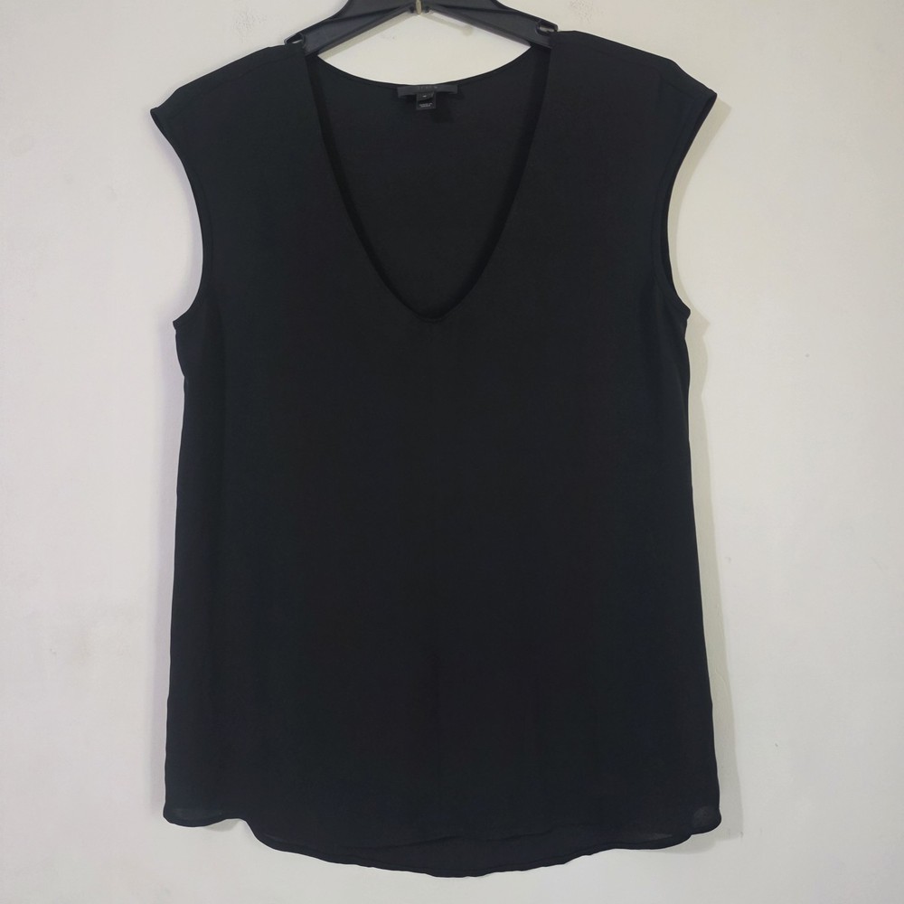J.Crew Women’s Size 4 Sleeveless Blouse Top Solid Black