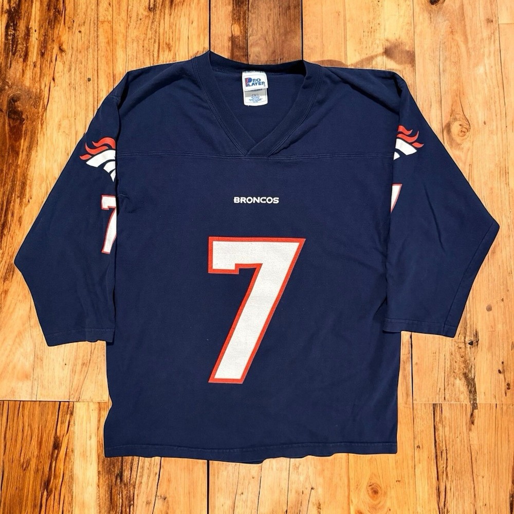 Vintage 90’s Pro Player John Elway Denver Broncos Shirt Jersey Size Large NFL
