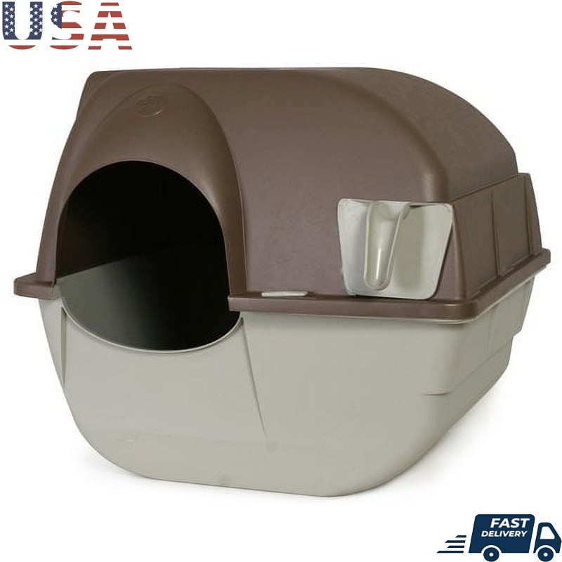 Self Cleaning Litter Box Automatic Easy Use No Electricity Economical Small Cats