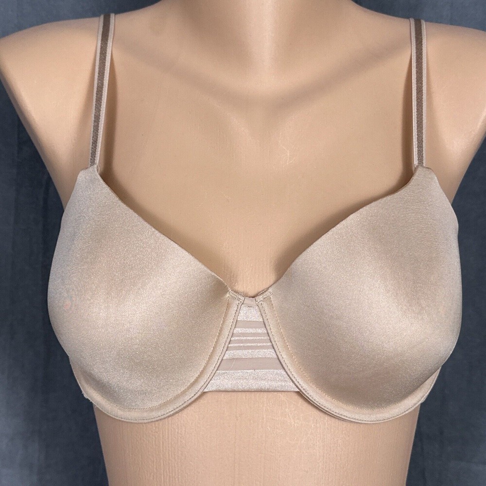 Vanity Fair 36C Smooth Invisible Lines Beige Underwire Bra 75273